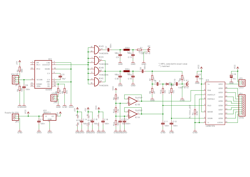 Circuit of the antenna analyzer.