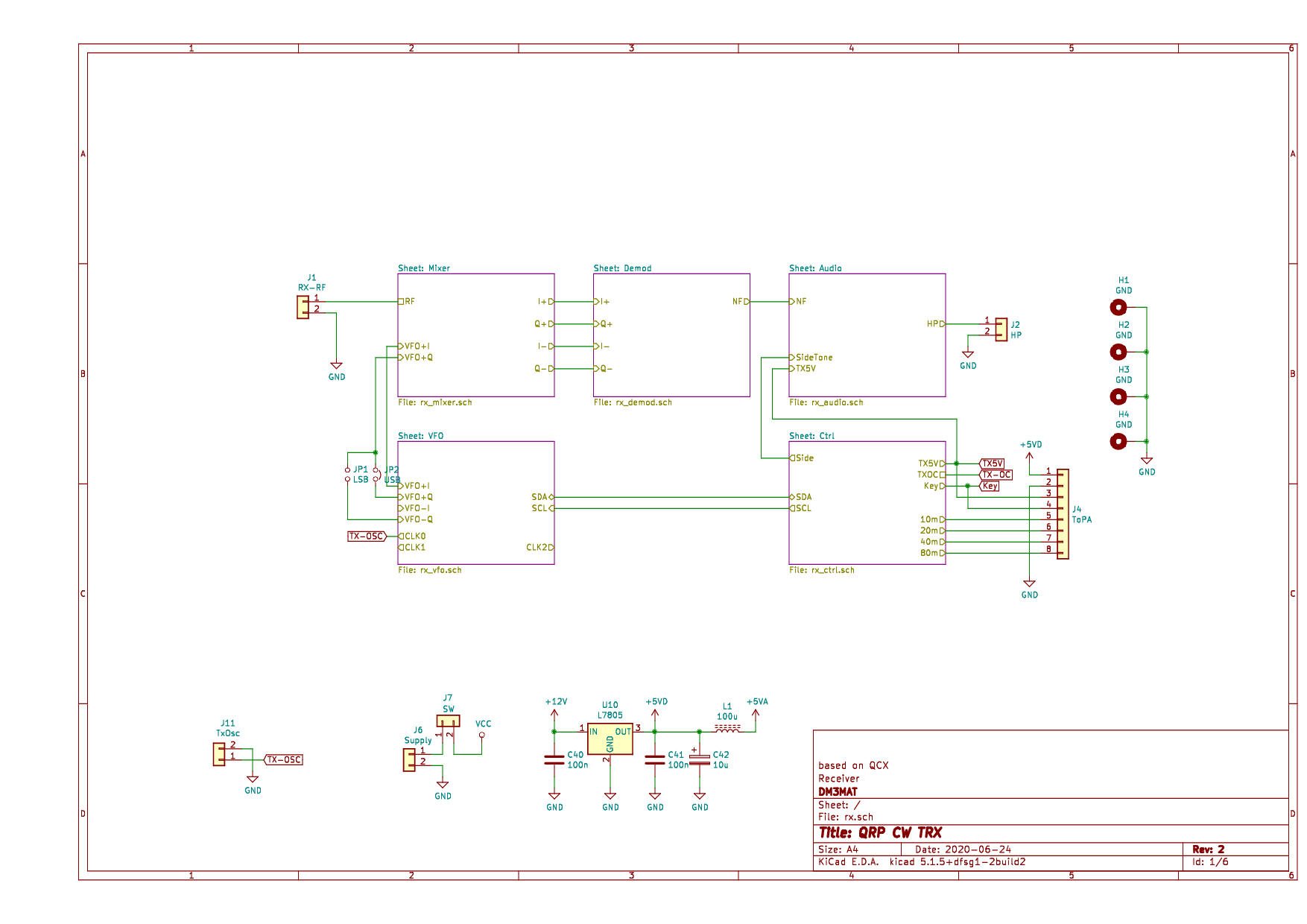 Circuit of the receiver section.